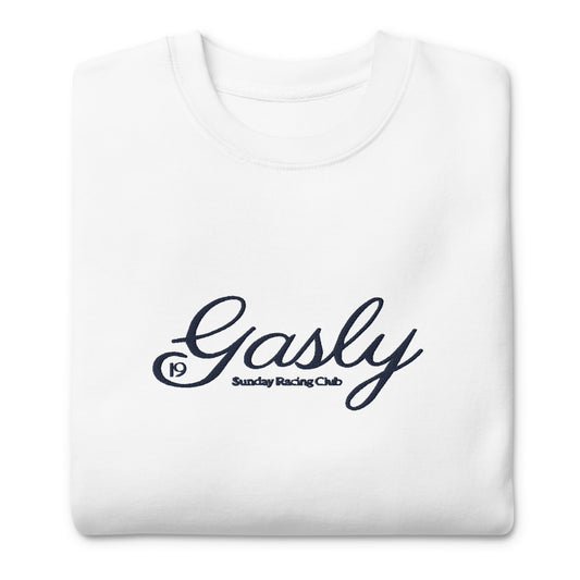 No. 19 Gasly Script Embroidered Sweatshirt