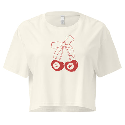 Parc Femme CL16 Cherries Cropped T-Shirt