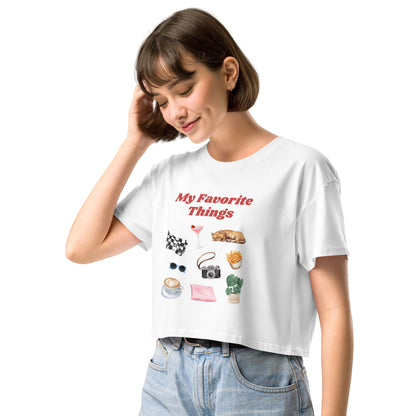 Parc Femme Favorite Things Cropped T-Shirt