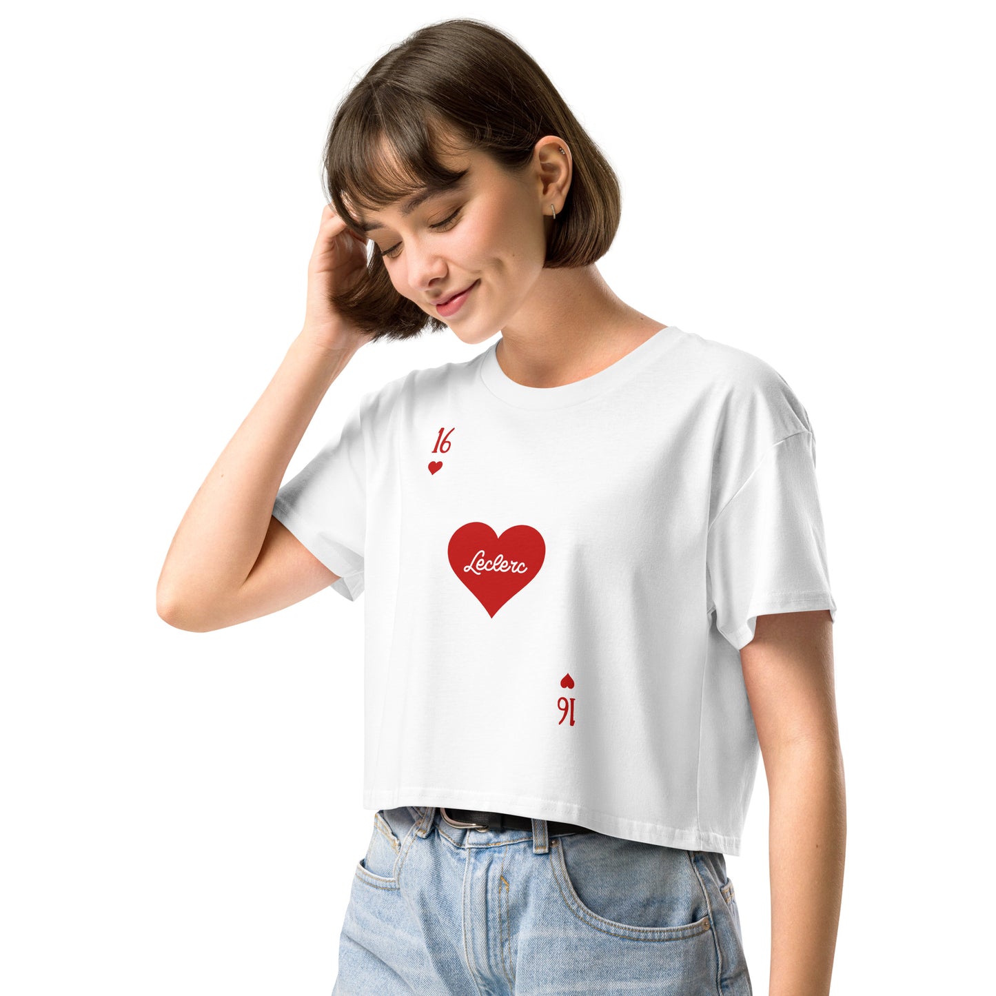 Parc Femme CL16 Hearts Cropped T-Shirt