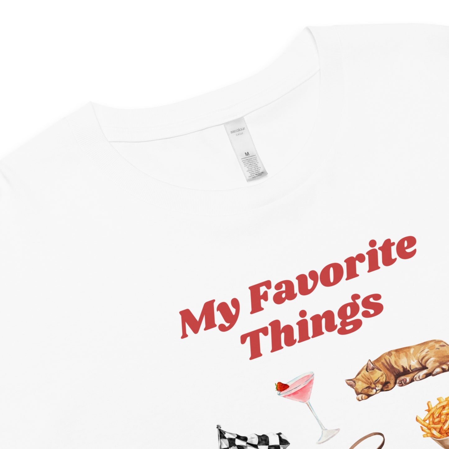 Parc Femme Favorite Things Cropped T-Shirt