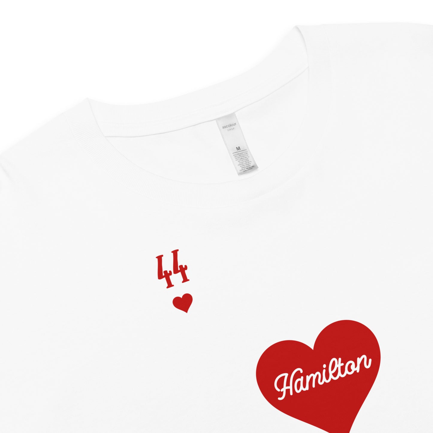 Parc Femme LH44 Hearts Cropped T-Shirt